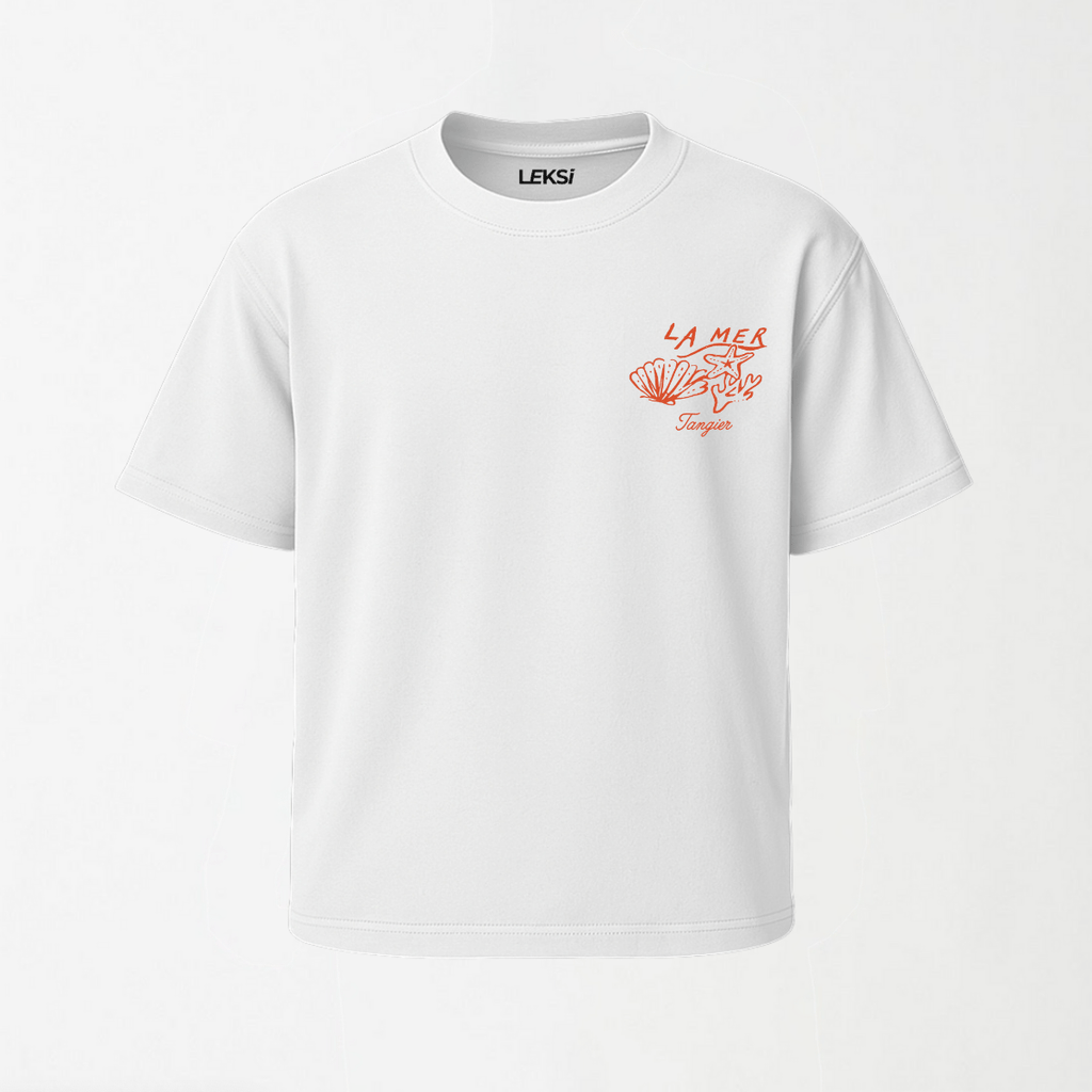 La Mer - Round Neck Unisex T Shirt S - Premium Unisex Graphic T-Shirt | LEKSI Pakistan