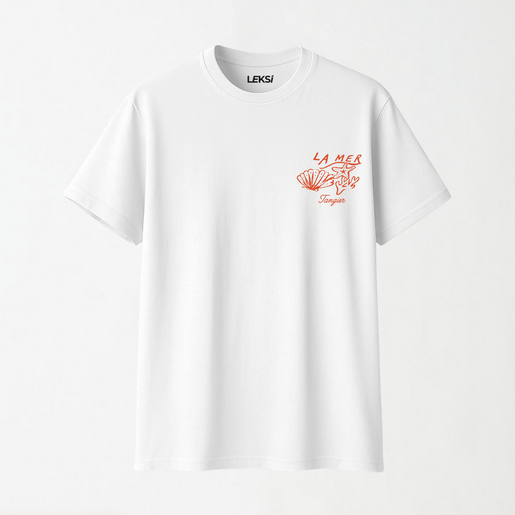 La Mer - Round Neck Unisex T Shirt S - Premium Unisex Graphic T-Shirt | LEKSI Pakistan