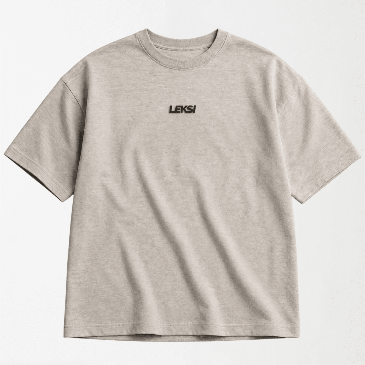 LEKSI Cloud Grey - Drop Shoulder Tee S - Premium Unisex | LEKSI Pakistan