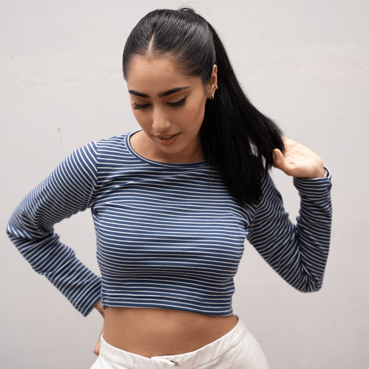 LEKSI Renewal Remnants Striped Long Sleeve Baby Tee XXS - Premium Unisex | LEKSI Pakistan