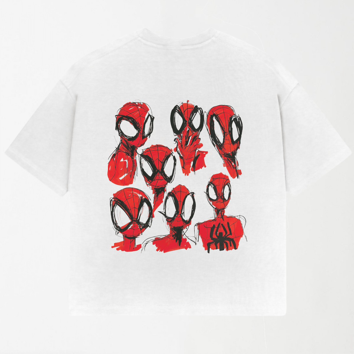 LEKSI Spider Crew Oversized Tee XS - Premium Unisex Graphic T-Shirt | LEKSI Pakistan