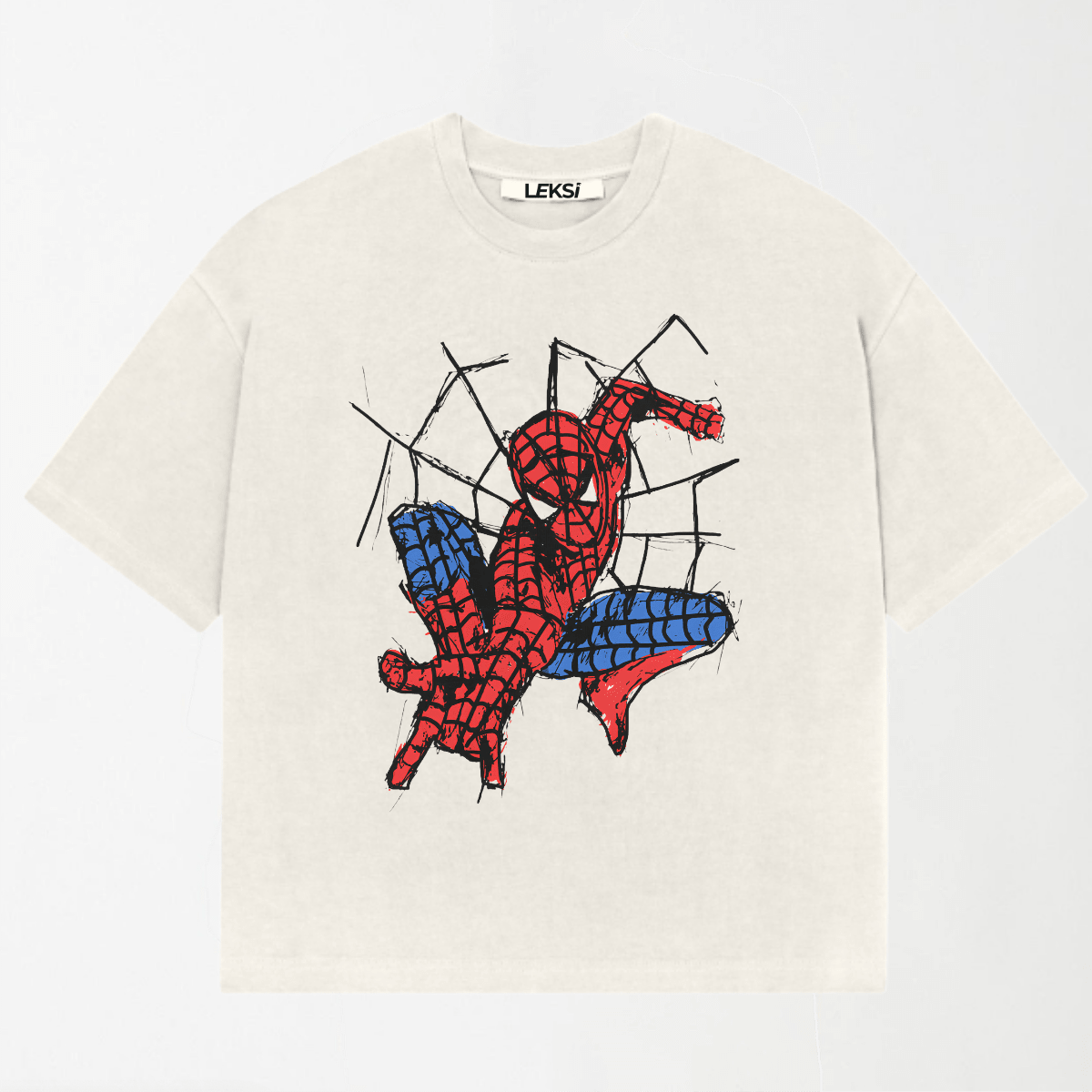 LEKSI Spider Hero Oversized Tee XS - Premium Unisex Graphic T-Shirt | LEKSI Pakistan