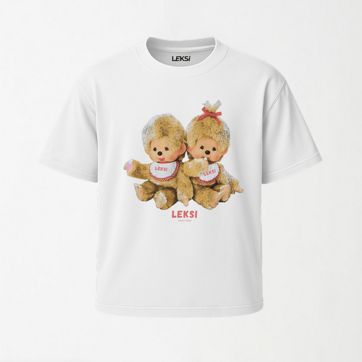 LEKSI Twins - Round Neck Unisex T Shirt S - Premium Unisex Graphic T-Shirt | LEKSI Pakistan