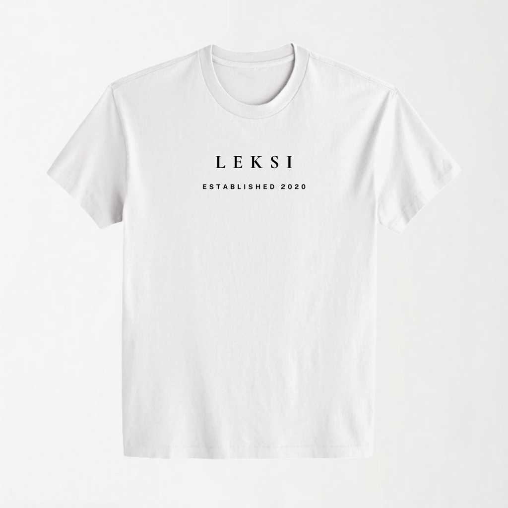 LEKSI Unisex Signature T-Shirt - Black with High Density Printing S - Premium Unisex Graphic T-Shirt | LEKSI Pakistan