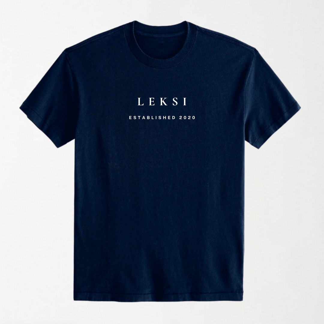 LEKSI Unisex Signature T-Shirt - Black with High Density Printing S - Premium Unisex Graphic T-Shirt | LEKSI Pakistan