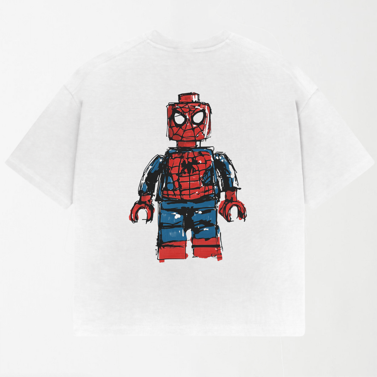 LEKSI Web Warrior Oversized Tee XS - Premium Unisex Graphic T-Shirt | LEKSI Pakistan
