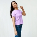 Lilac Ribbed Shirt XXS - Premium Unisex Lettuce | LEKSI Pakistan