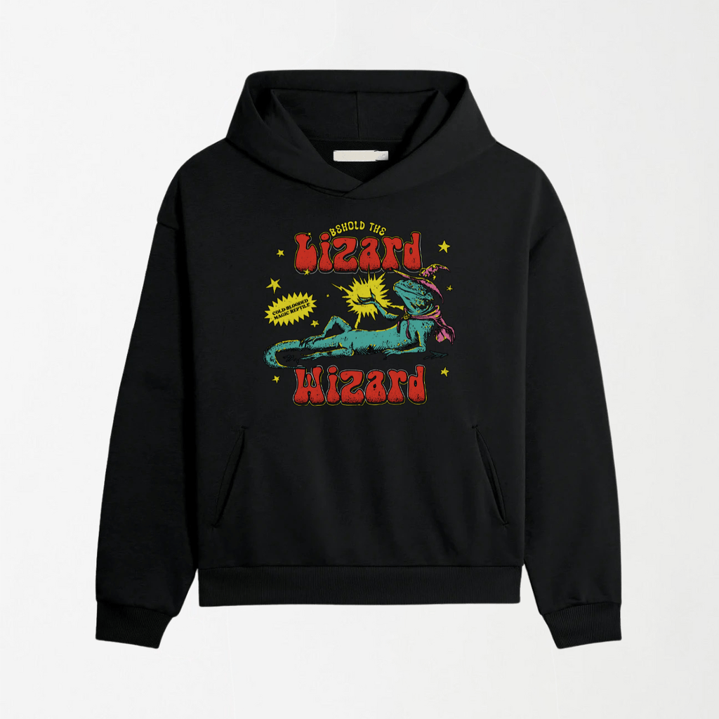 Lizard Wizard - Graphic Hoodie S - Premium Unisex | LEKSI Pakistan