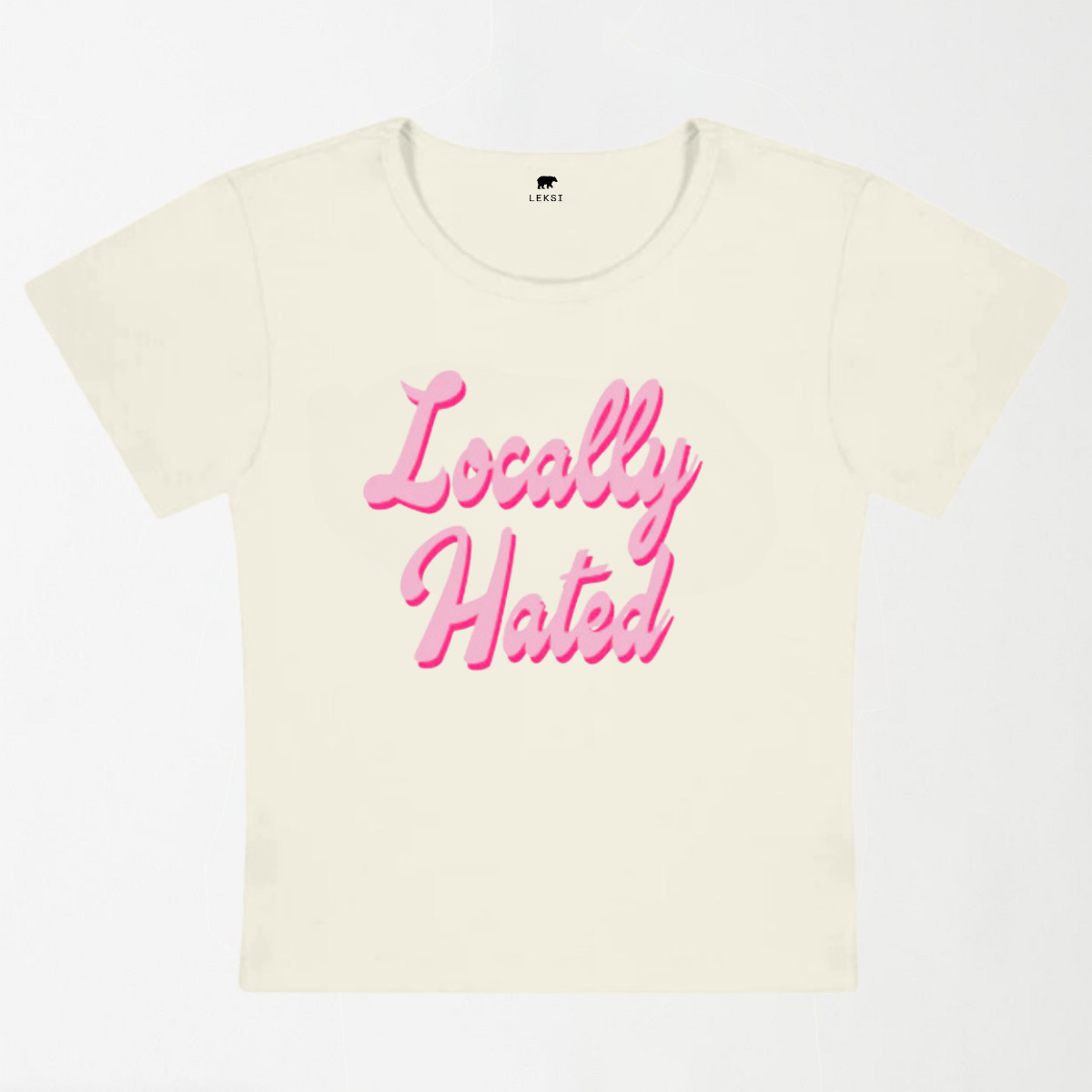 Locally Hated Y2K Baby Tee XXS - Premium Unisex | LEKSI Pakistan