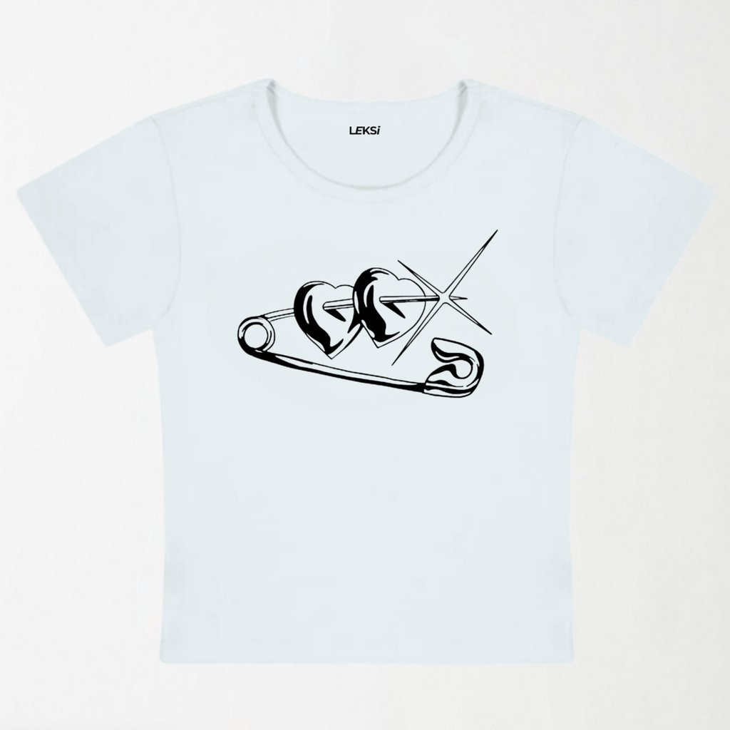 Love Pin Y2K Baby Tee XXS - Premium Unisex | LEKSI Pakistan