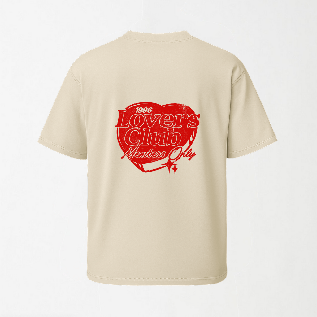 Lovers Club - Round Neck Unisex T Shirt S - Premium Unisex Graphic T-Shirt | LEKSI Pakistan