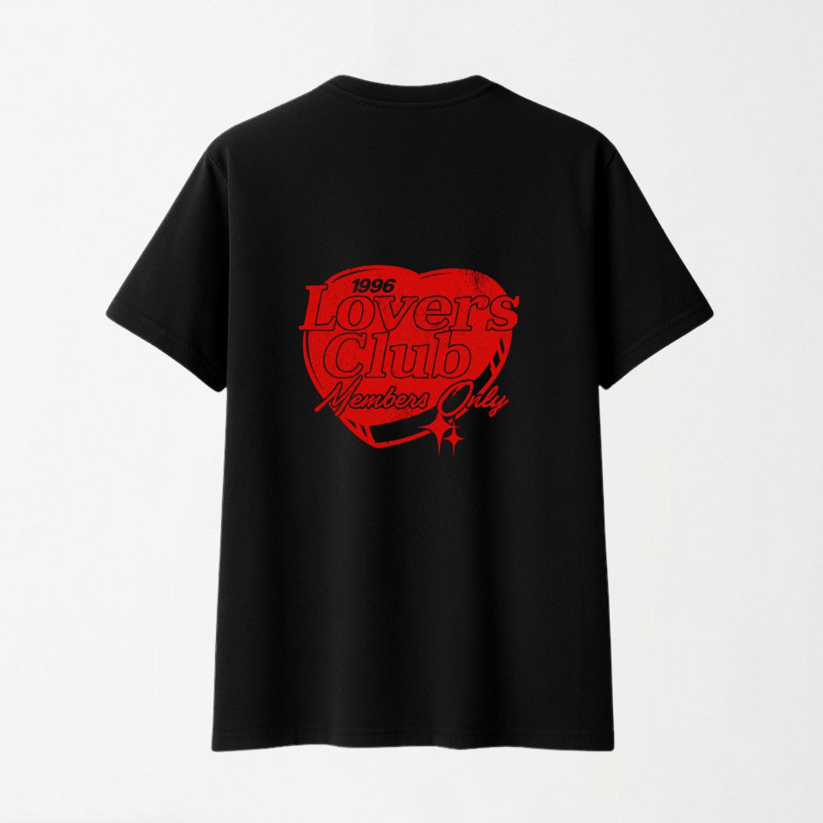 Lovers Club - Round Neck Unisex T Shirt S - Premium Unisex Graphic T-Shirt | LEKSI Pakistan