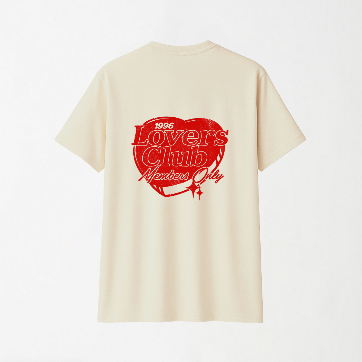 Lovers Club - Round Neck Unisex T Shirt S - Premium Unisex Graphic T-Shirt | LEKSI Pakistan