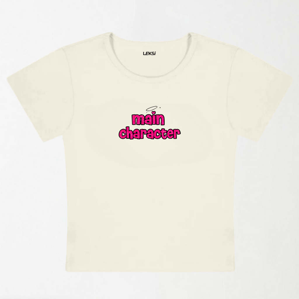 Main Character Angel Y2K Baby Tee XXS - Premium Unisex | LEKSI Pakistan
