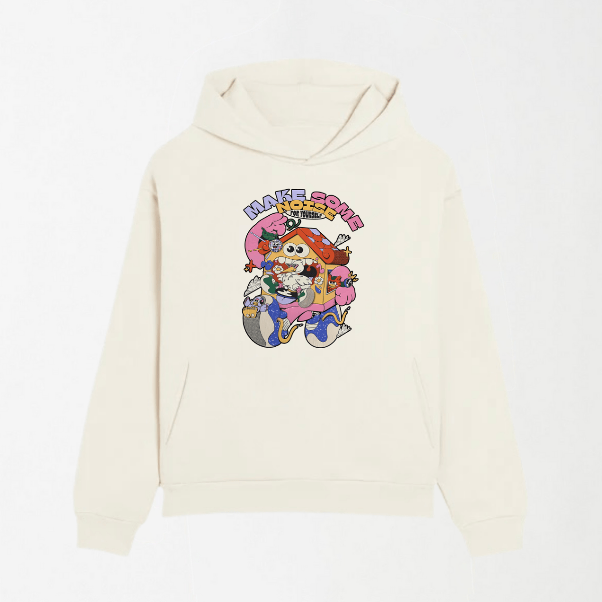 Make Some Noise - Graphic Hoodie S - Premium Unisex | LEKSI Pakistan