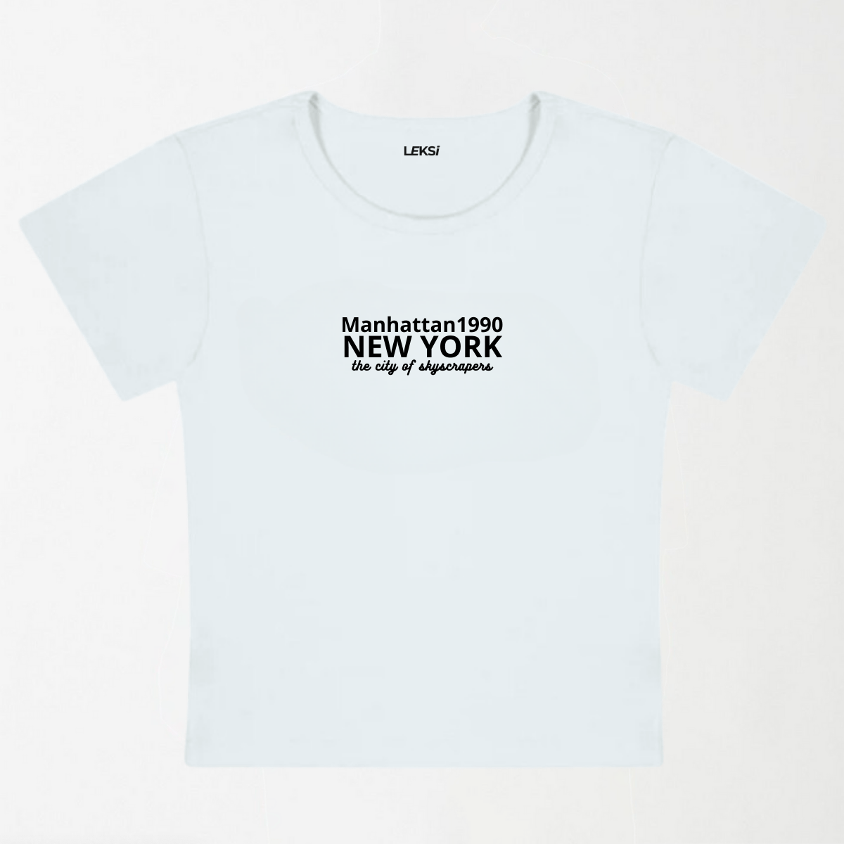 Manhattan 1990 Y2K Baby Tee XXS - Premium Unisex | LEKSI Pakistan