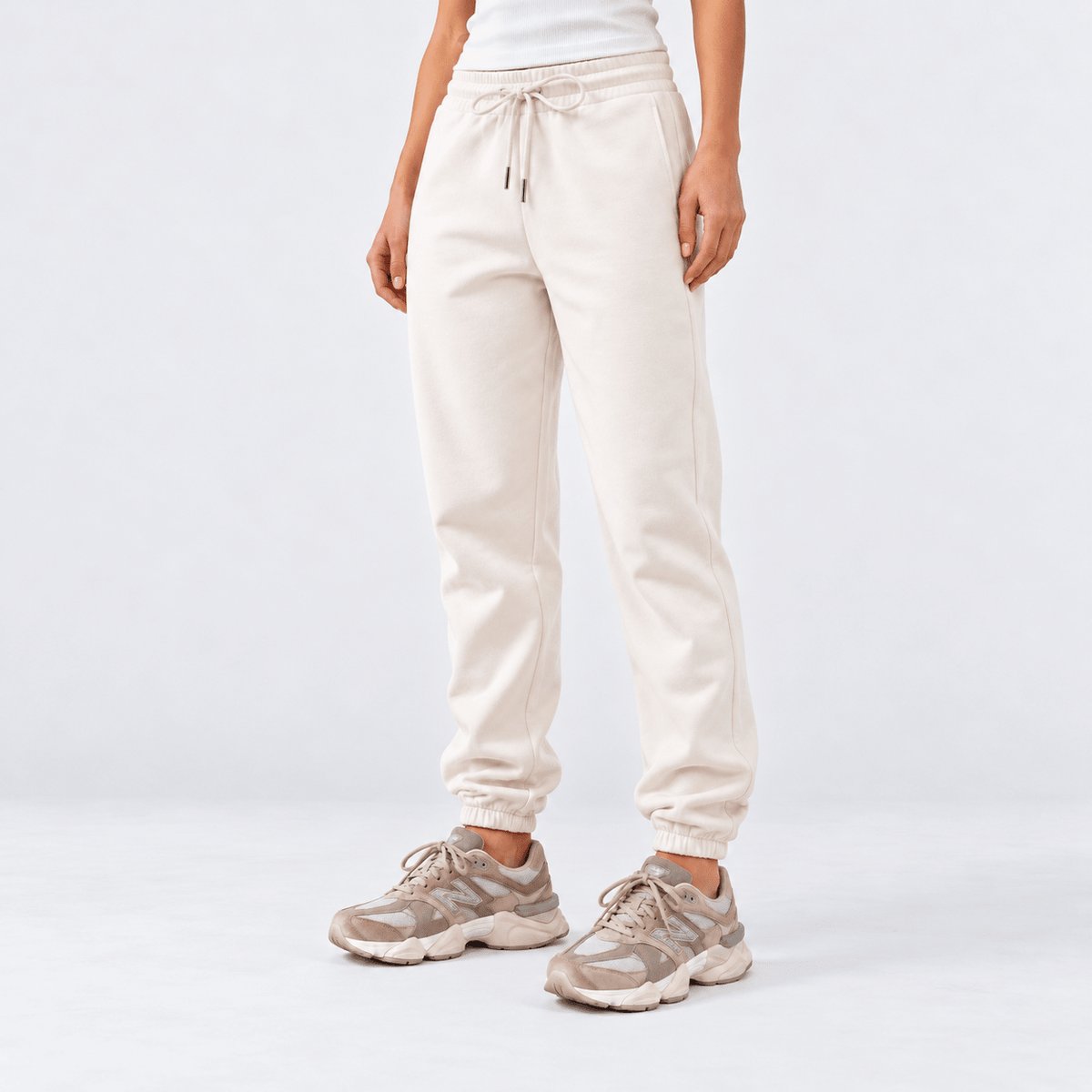 Marshmallow Pink Unisex Fleece Sweatpants (Winter-Friendly) XS - Premium Unisex Sweatpants | LEKSI Pakistan