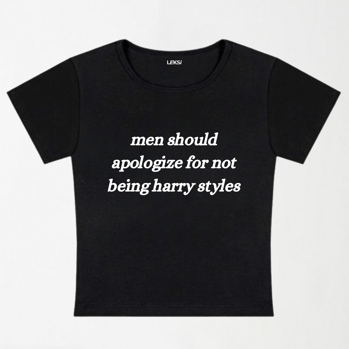 Men Should Apologize Y2K Baby Tee XXS - Premium Unisex | LEKSI Pakistan
