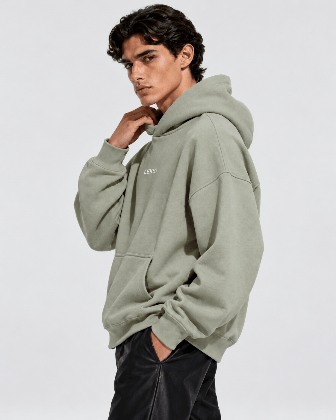 Minty Sage Cloud Hoodie S - Premium Unisex Raglan Hoodie | LEKSI Pakistan