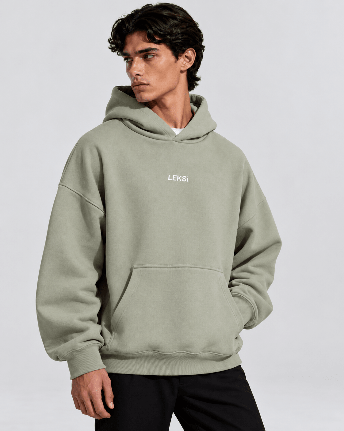 Minty Sage Cloud Hoodie S - Premium Unisex Raglan Hoodie | LEKSI Pakistan