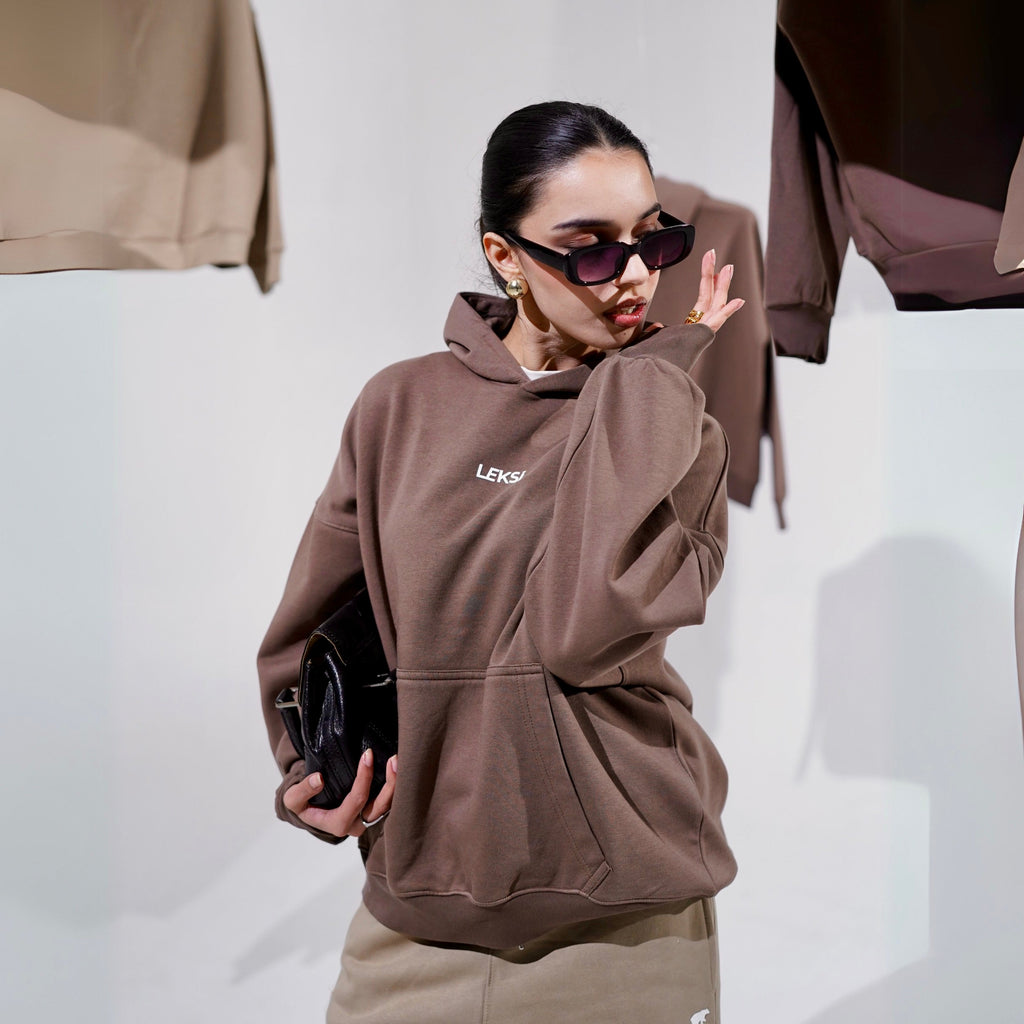 Mocha Mousse Cloud Hoodie S - Premium Unisex Raglan Hoodie | LEKSI Pakistan