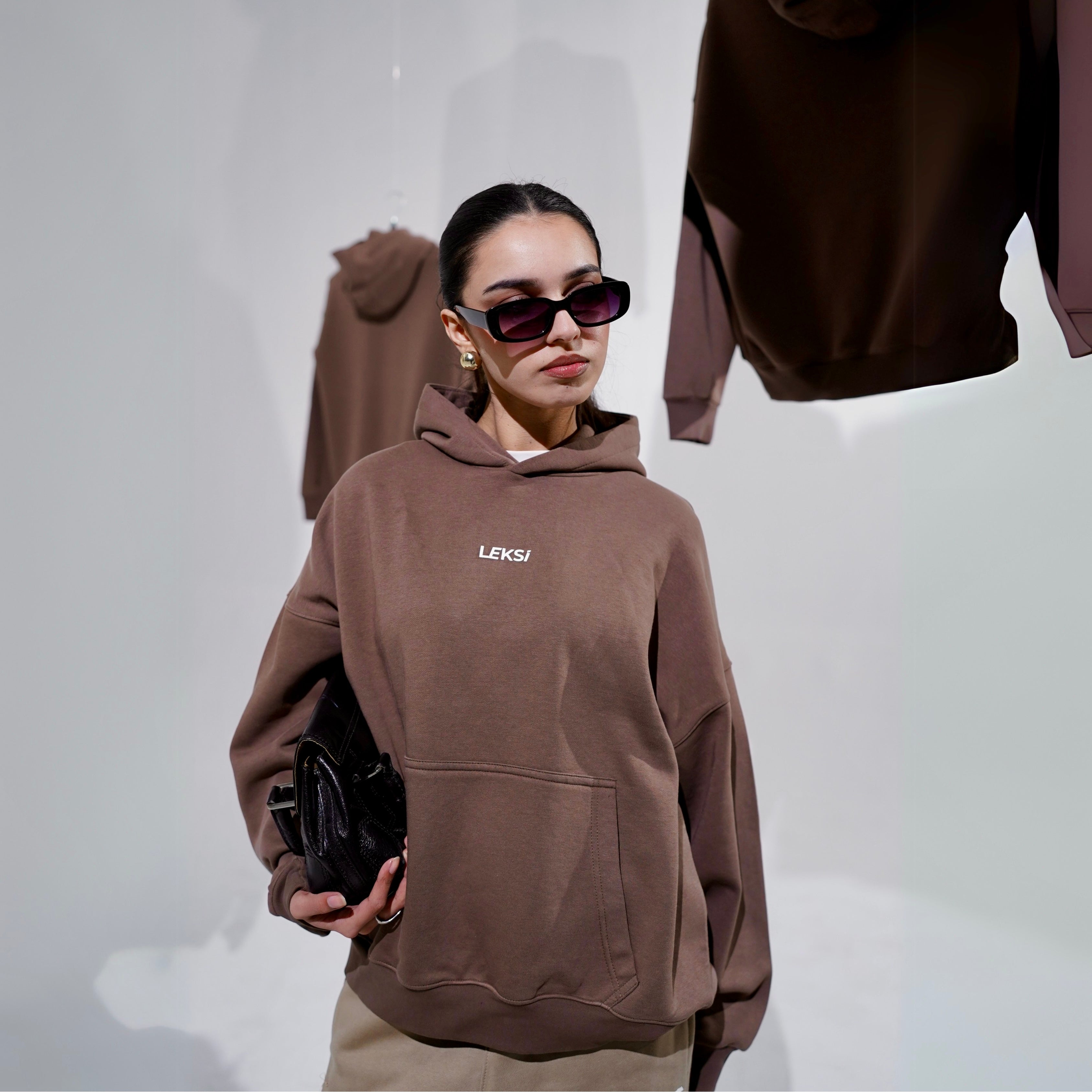 Mocha Mousse Cloud Hoodie S - Premium Unisex Raglan Hoodie | LEKSI Pakistan