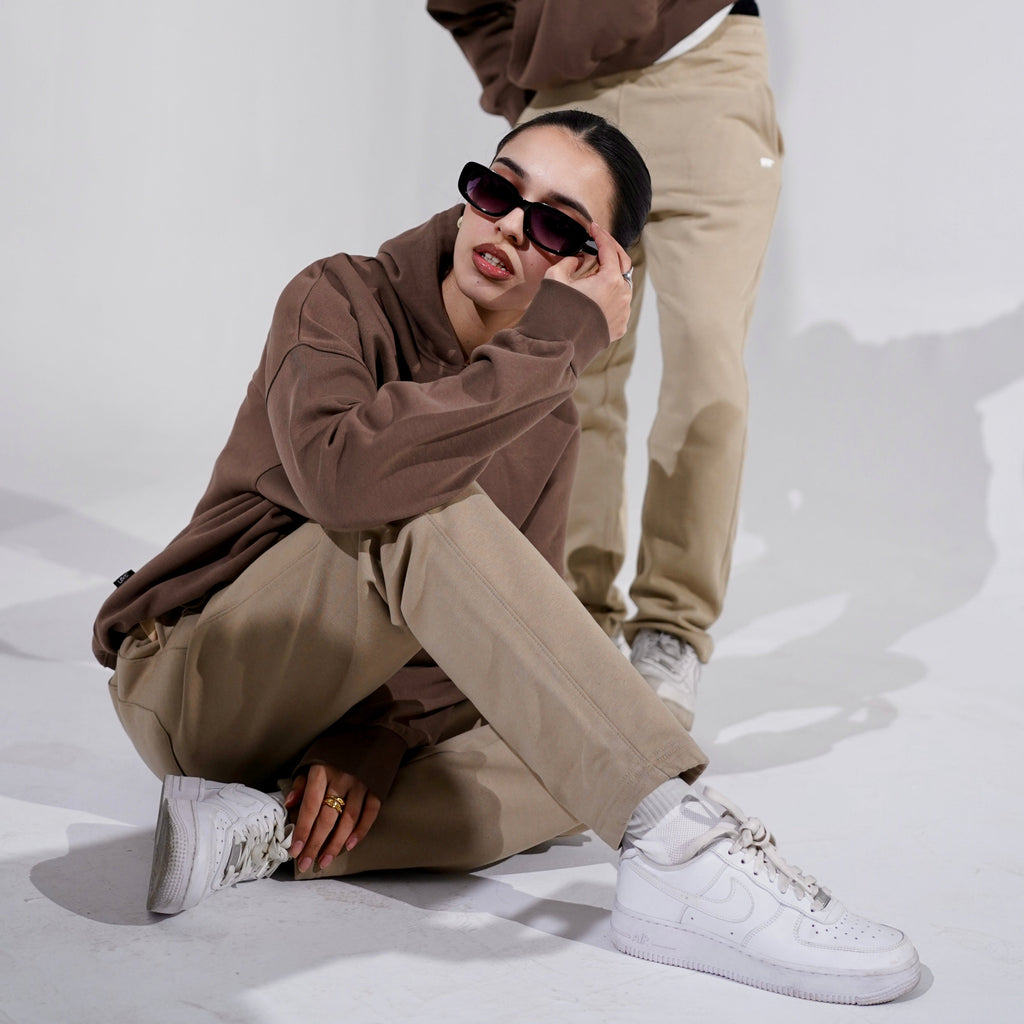 Mocha Mousse Cloud Hoodie S - Premium Unisex Raglan Hoodie | LEKSI Pakistan