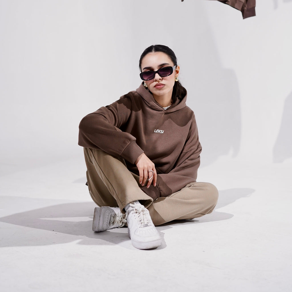Mocha Mousse Cloud Hoodie S - Premium Unisex Raglan Hoodie | LEKSI Pakistan