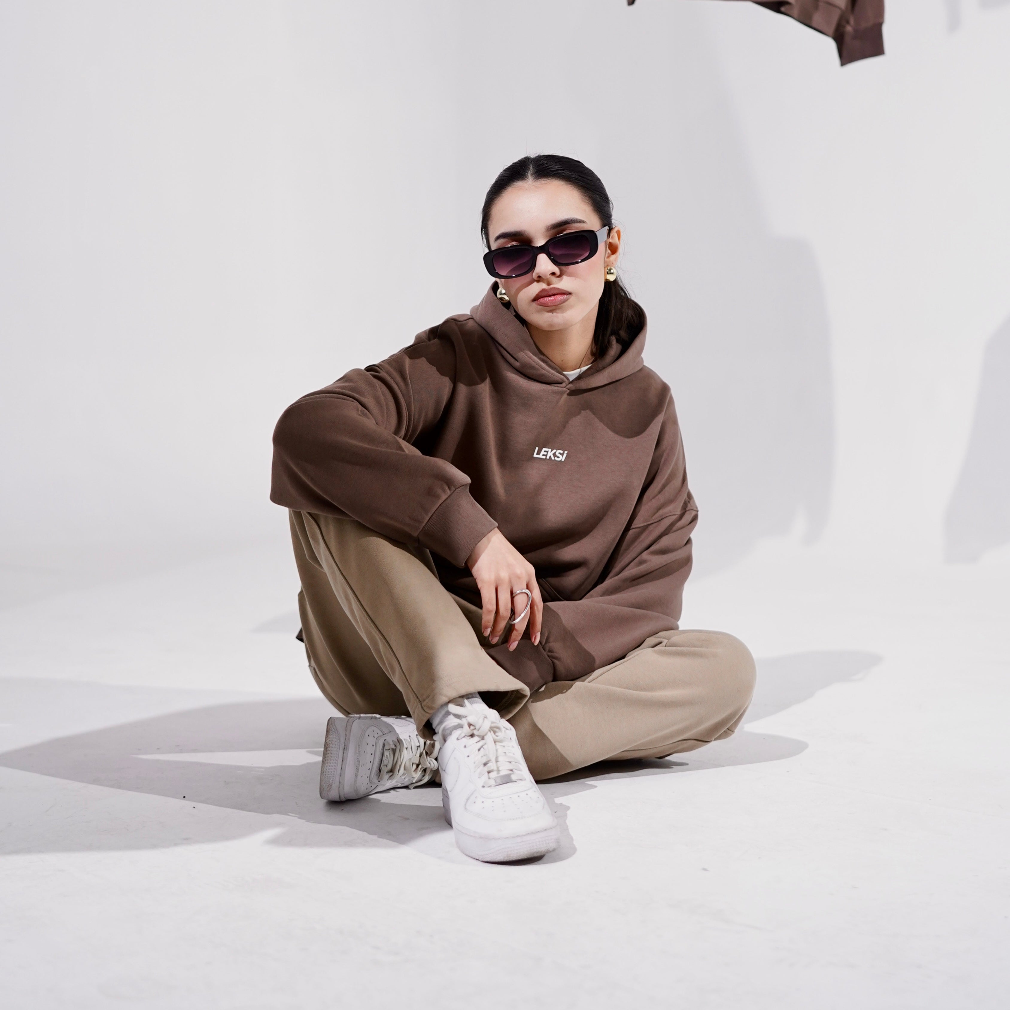 Mocha Mousse Cloud Hoodie S - Premium Unisex Raglan Hoodie | LEKSI Pakistan