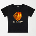 Moody Angry Woman Y2K Baby Tee XXS - Premium Unisex | LEKSI Pakistan
