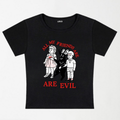 My Friends Are Evil Y2K Baby Tee XXS - Premium Unisex | LEKSI Pakistan