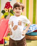 My Little Fluffys - White Unisex Kids T-Shirt 3 - 6 Months - Premium Unisex | LEKSI Pakistan