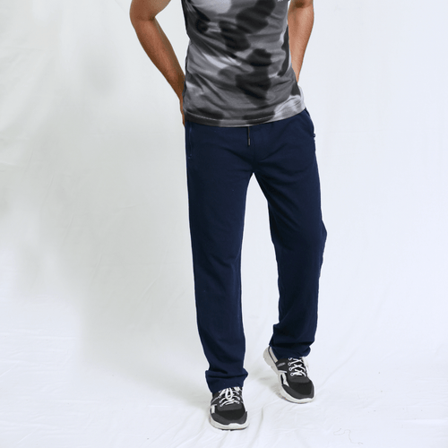 Navy Blue Finest Pique Unisex Sweatpants S - Premium Unisex Sweatpants | LEKSI Pakistan