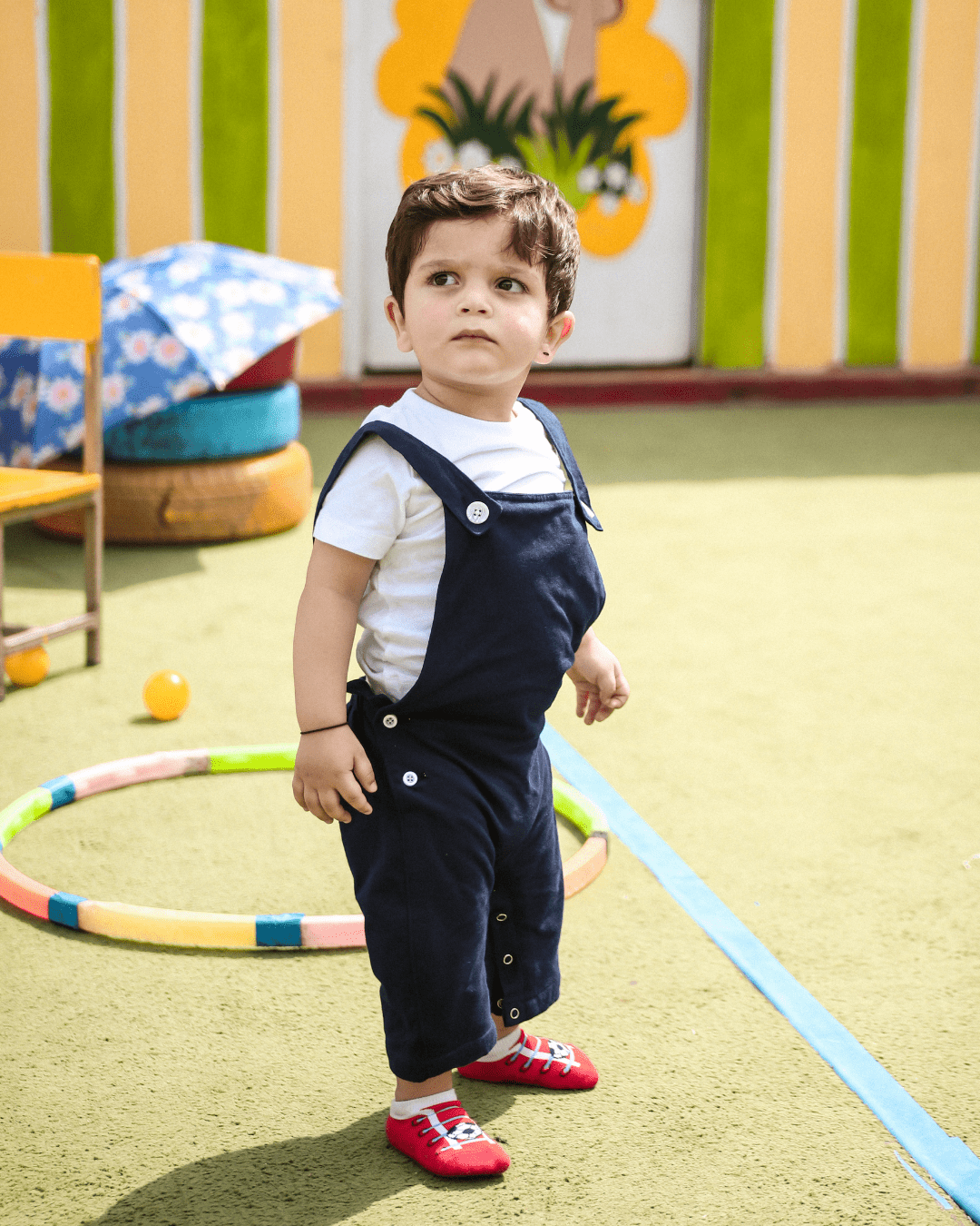 Navy Blue Unisex Kids Romper 18 - 24 Months - Premium Unisex | LEKSI Pakistan