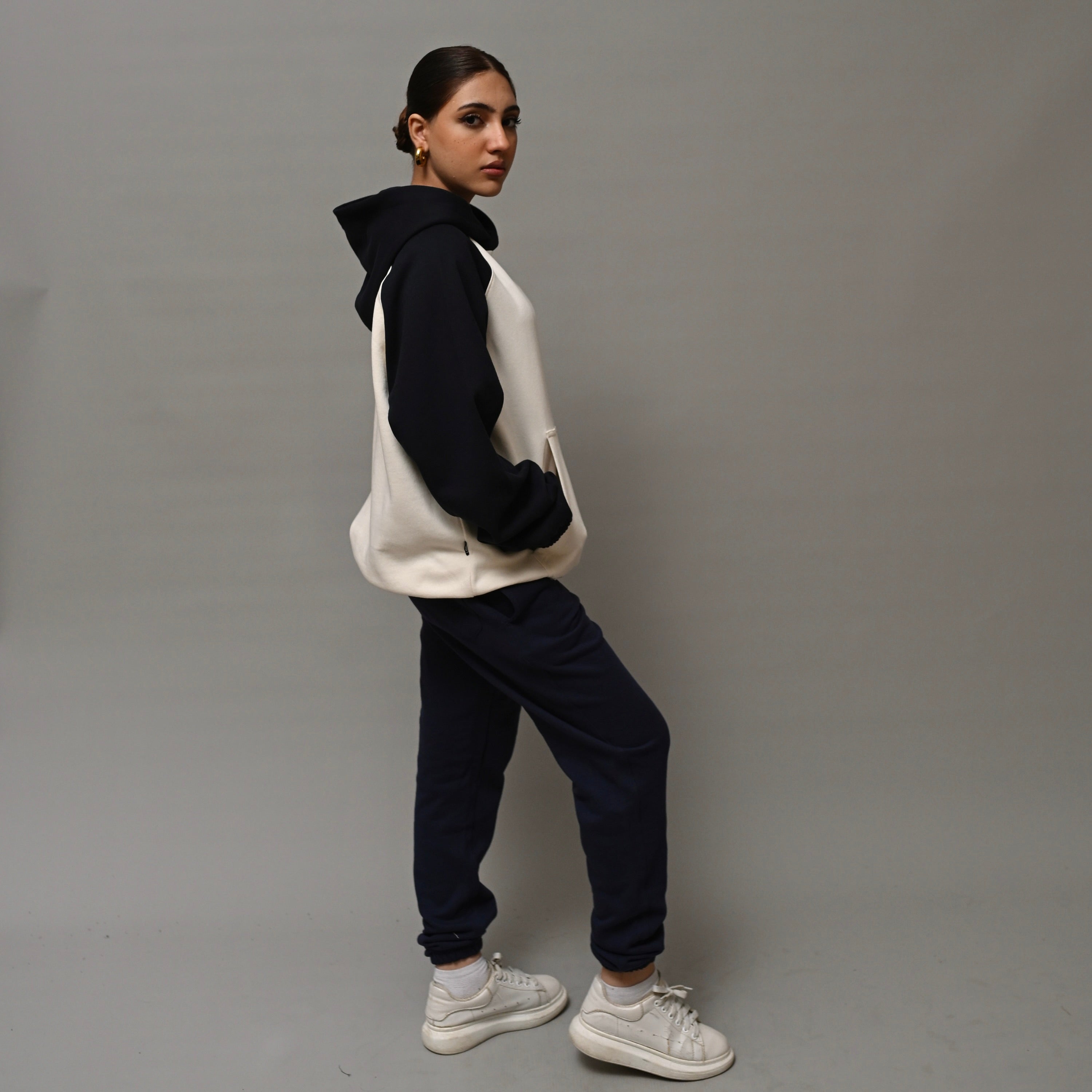 Navy Blue Unisex Sweatpants - French Terry (Summer - Friendly) XS - Premium Unisex Sweatpants | LEKSI Pakistan