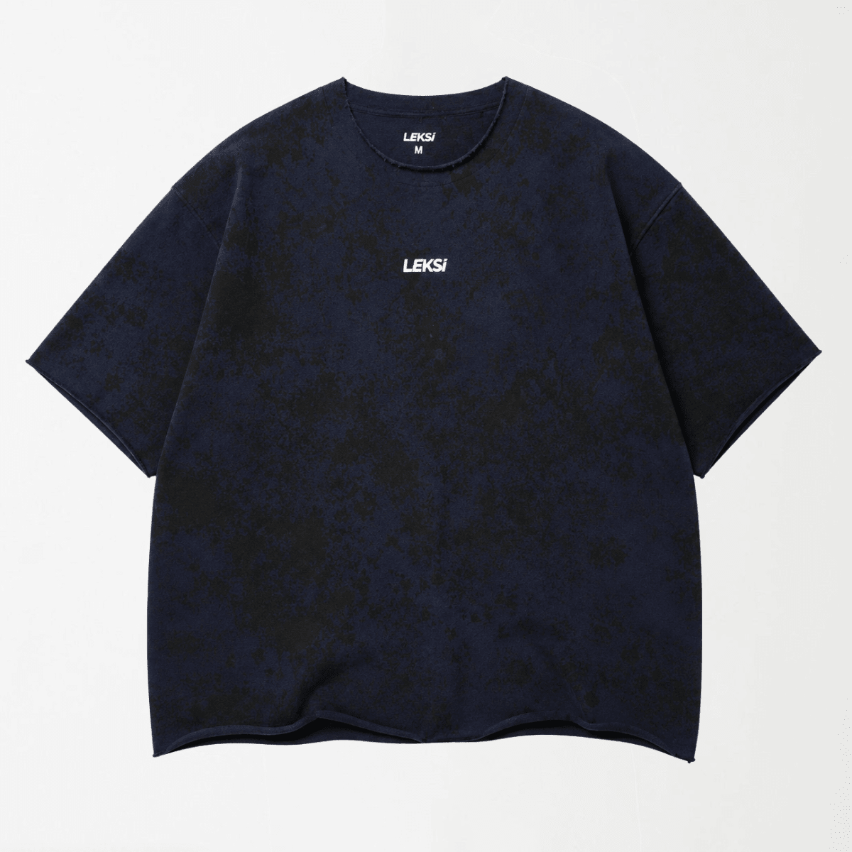 Navy Mineral Wash Oversized T Shirt S - Premium Unisex | LEKSI Pakistan