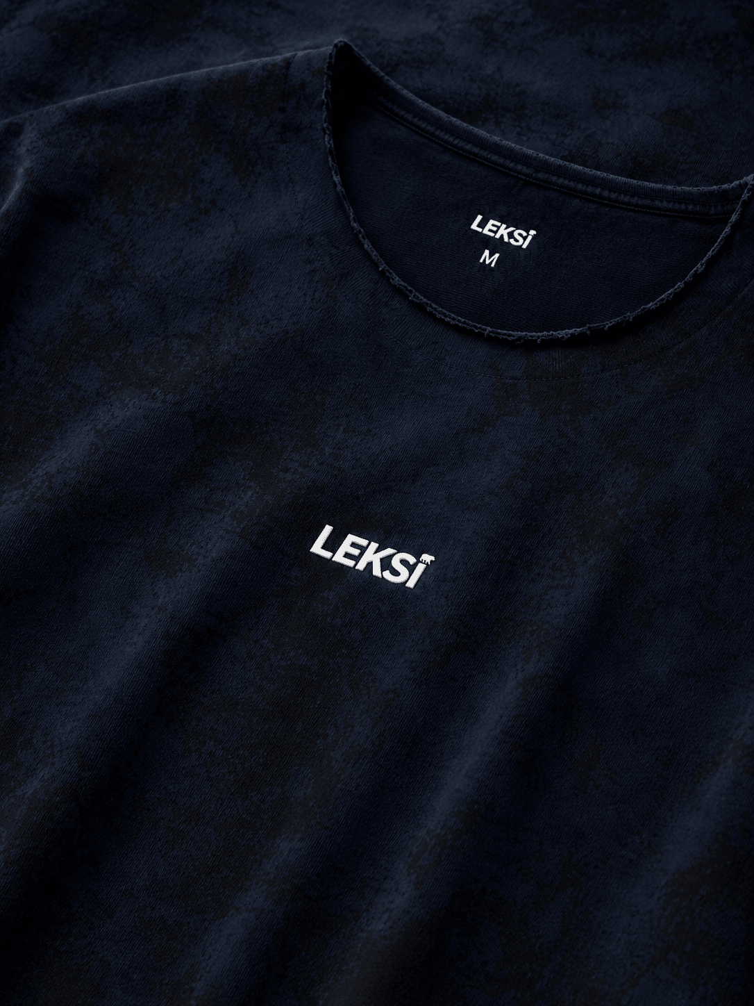 Navy Mineral Wash Oversized T-Shirt S - Premium Unisex | LEKSI Pakistan