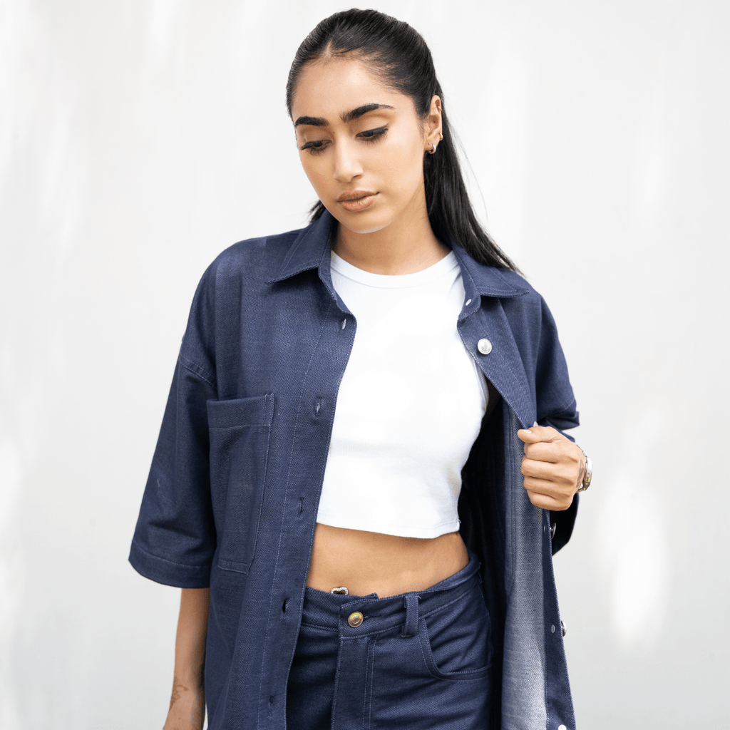Navy Twill Co - ord S - Premium Unisex | LEKSI Pakistan