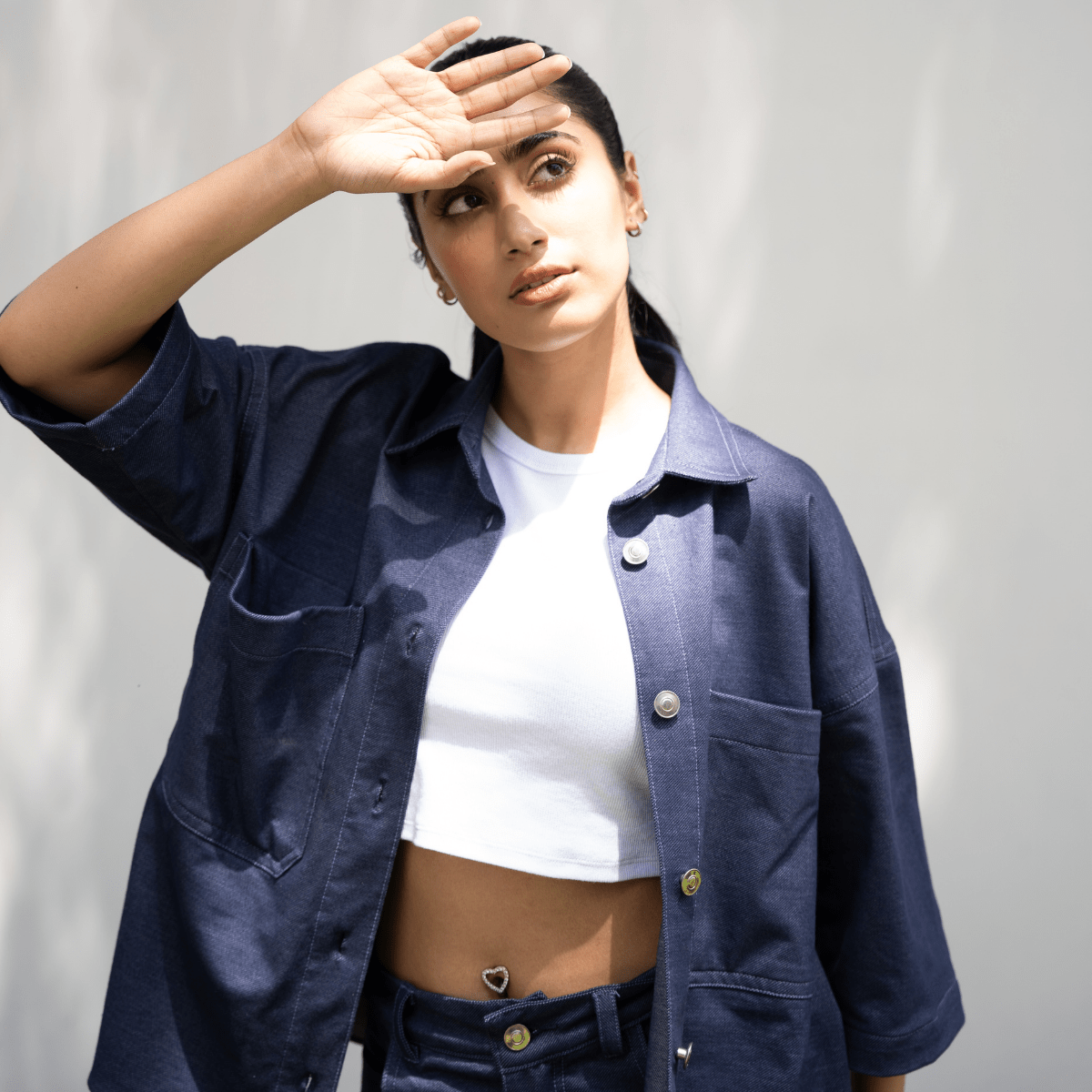 Navy Twill Co - ord S - Premium Unisex | LEKSI Pakistan