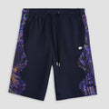 Navy Wavy Men's Shorts S - Premium Unisex Men's Shorts | LEKSI Pakistan