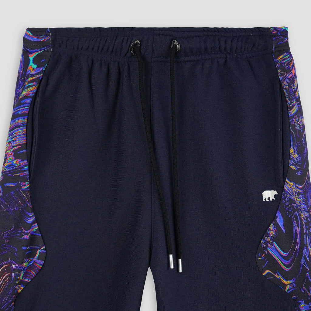 Navy Wavy Men's Shorts S - Premium Unisex Men's Shorts | LEKSI Pakistan