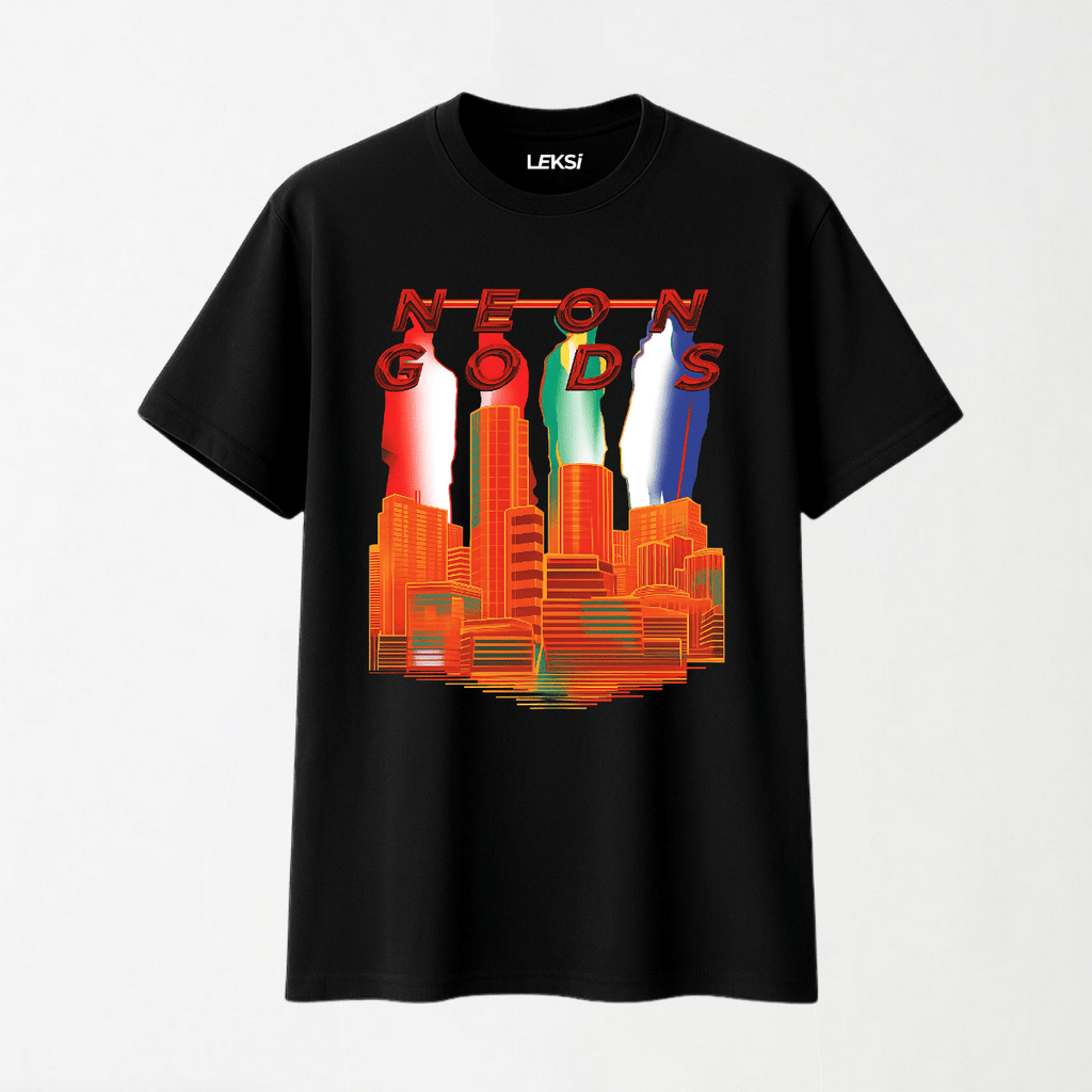 Neon Gods - Round Neck Unisex T Shirt S - Premium Unisex Graphic T-Shirt | LEKSI Pakistan