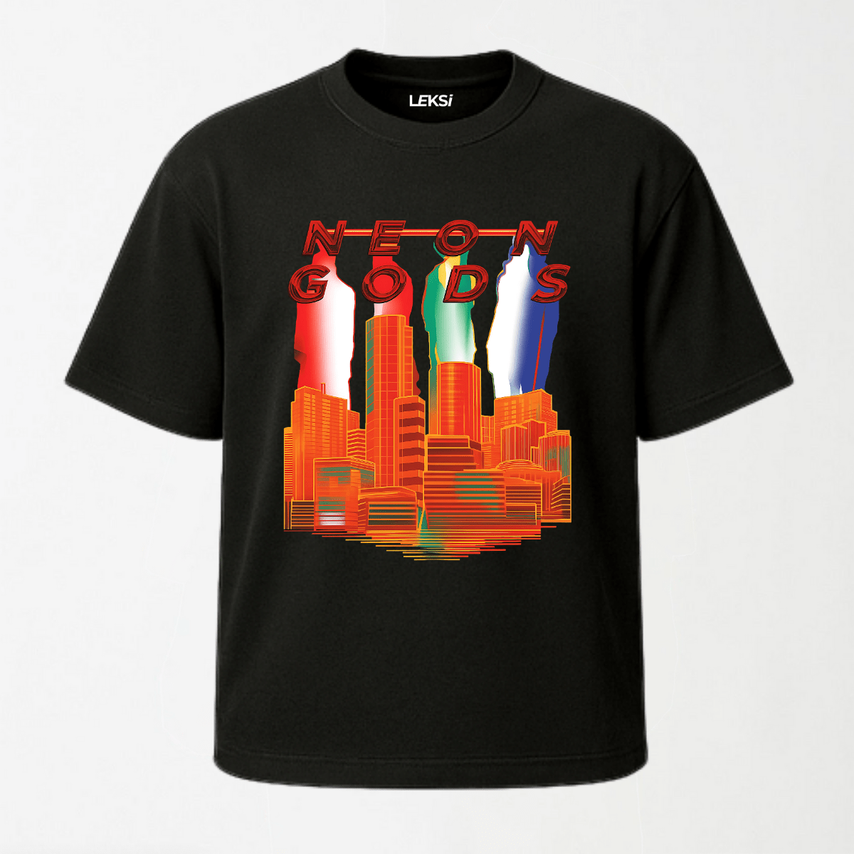 Neon Gods - Round Neck Unisex T Shirt S - Premium Unisex Graphic T-Shirt | LEKSI Pakistan