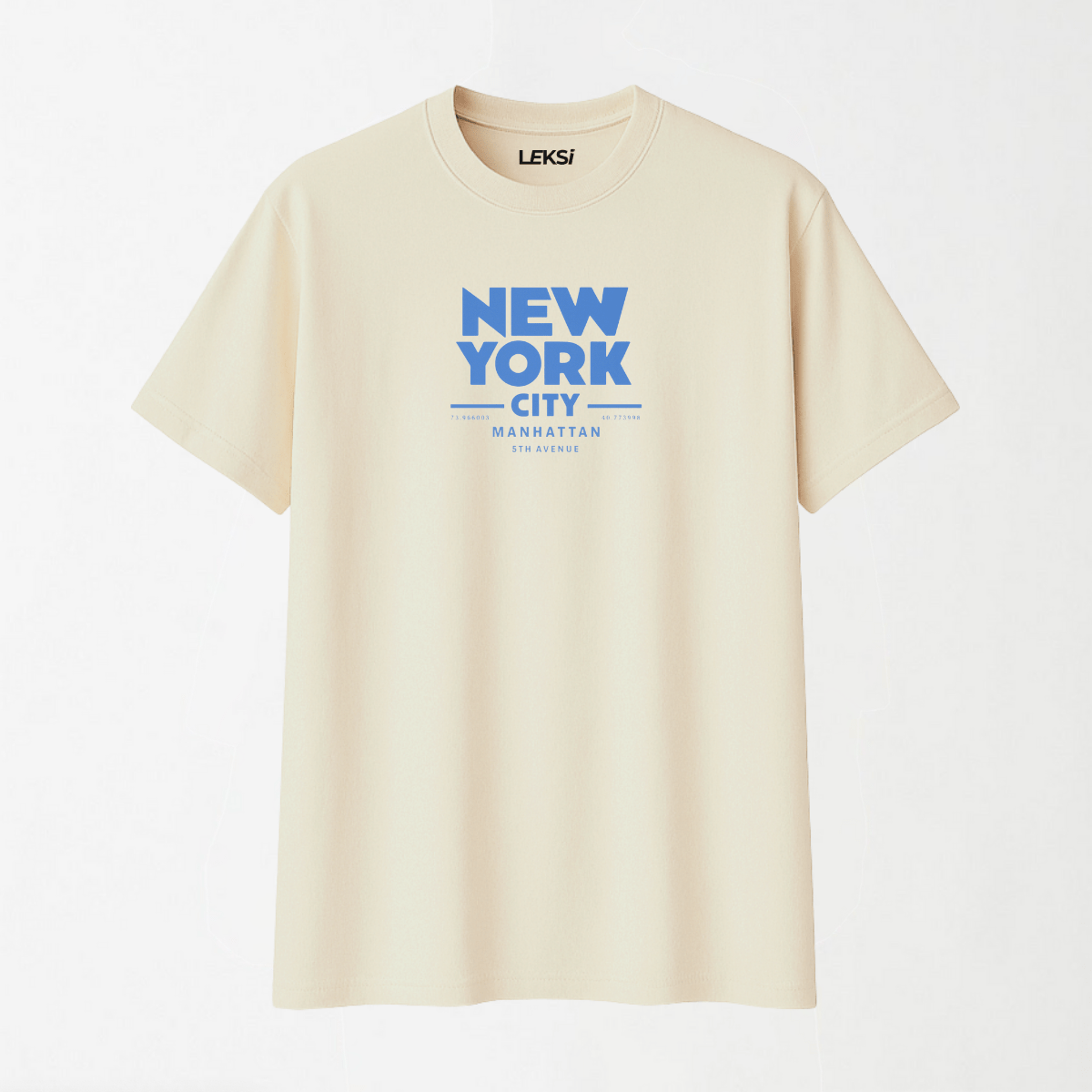 New York City - Round Neck Unisex T Shirt S - Premium Unisex Graphic T-Shirt | LEKSI Pakistan