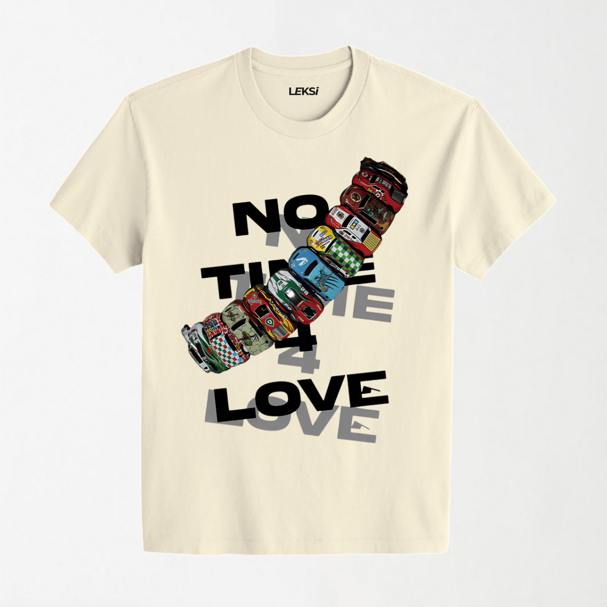 No Time 4 Love Slogan - Round Neck Unisex T Shirt S - Premium Unisex Graphic T-Shirt | LEKSI Pakistan
