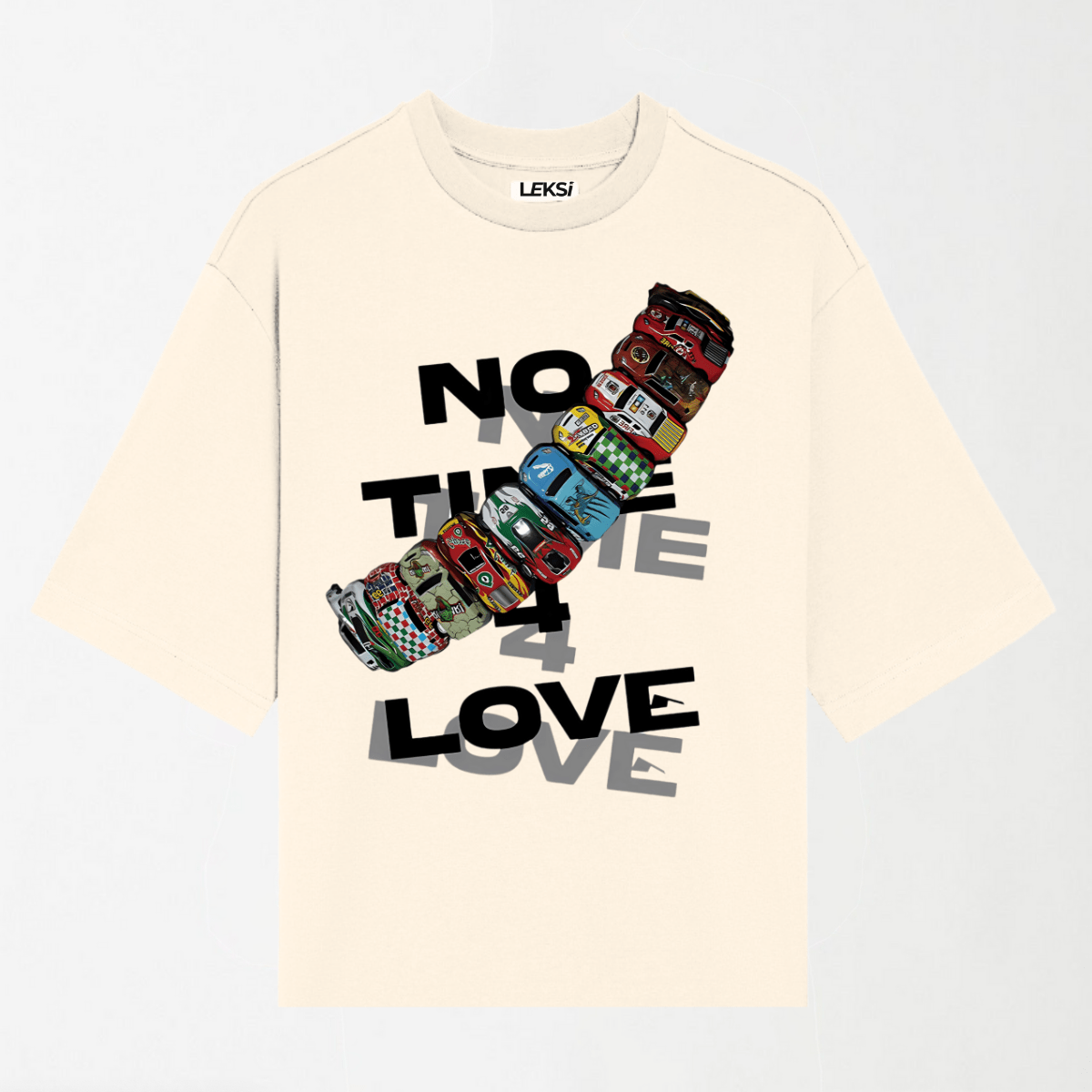 No Time 4 Love Slogan - Round Neck Unisex T Shirt S - Premium Unisex Graphic T-Shirt | LEKSI Pakistan