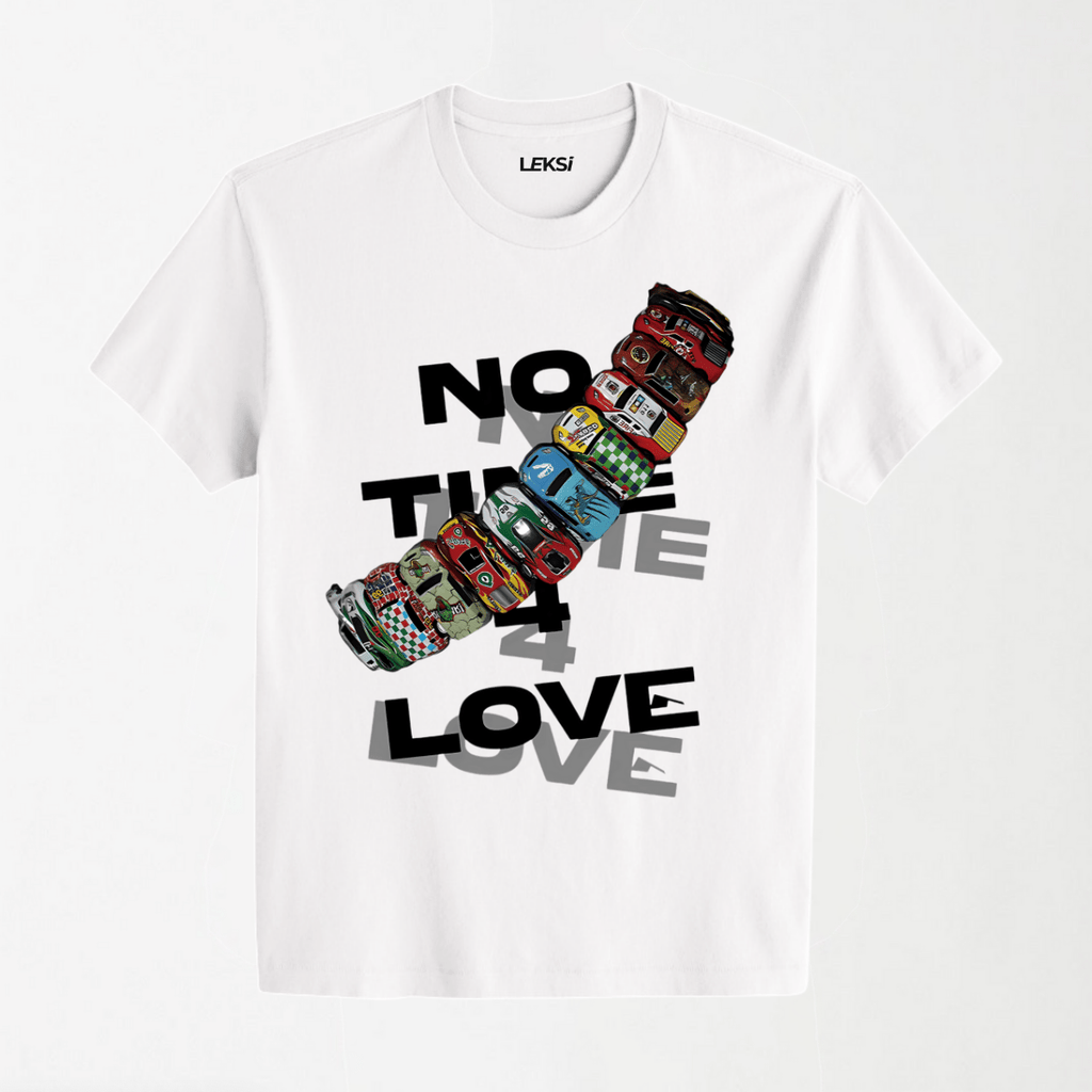 No Time 4 Love Slogan - Round Neck Unisex T Shirt S - Premium Unisex Graphic T-Shirt | LEKSI Pakistan