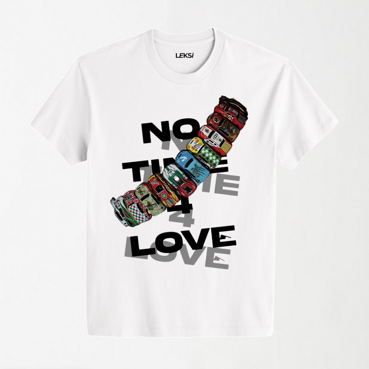 No Time 4 Love Slogan - Round Neck Unisex T Shirt S - Premium Unisex Graphic T-Shirt | LEKSI Pakistan
