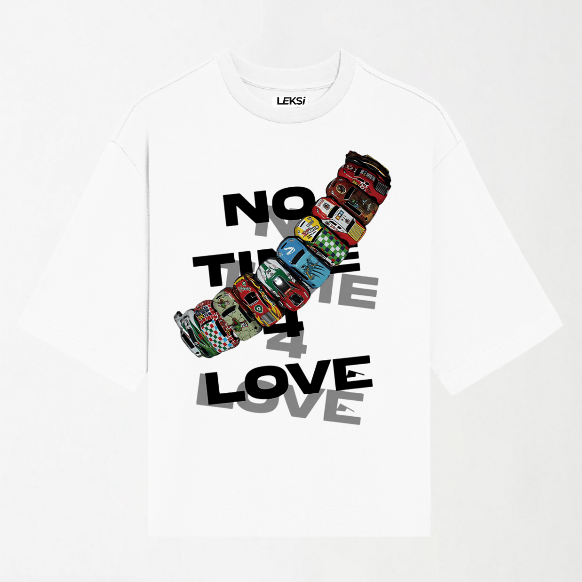 No Time 4 Love Slogan - Round Neck Unisex T Shirt S - Premium Unisex Graphic T-Shirt | LEKSI Pakistan
