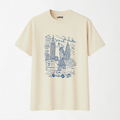 NY Illustration - Round Neck Unisex T Shirt S - Premium Unisex Graphic T-Shirt | LEKSI Pakistan